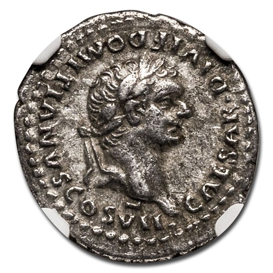 Roman Empire AR Denarius Domitian (81-96 AD) XF NGC (RIC II 51) Roman Empire AR Denarius Domitian (81-96 AD) XF NGC (RIC II 51)